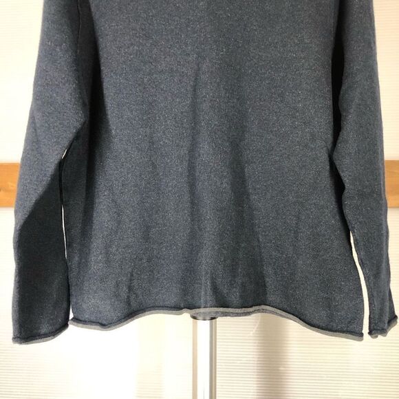 RAG & BONE Merino Wool Blend Navy Blue Grey Sweater Sz M *no size label* - Picture 7 of 9